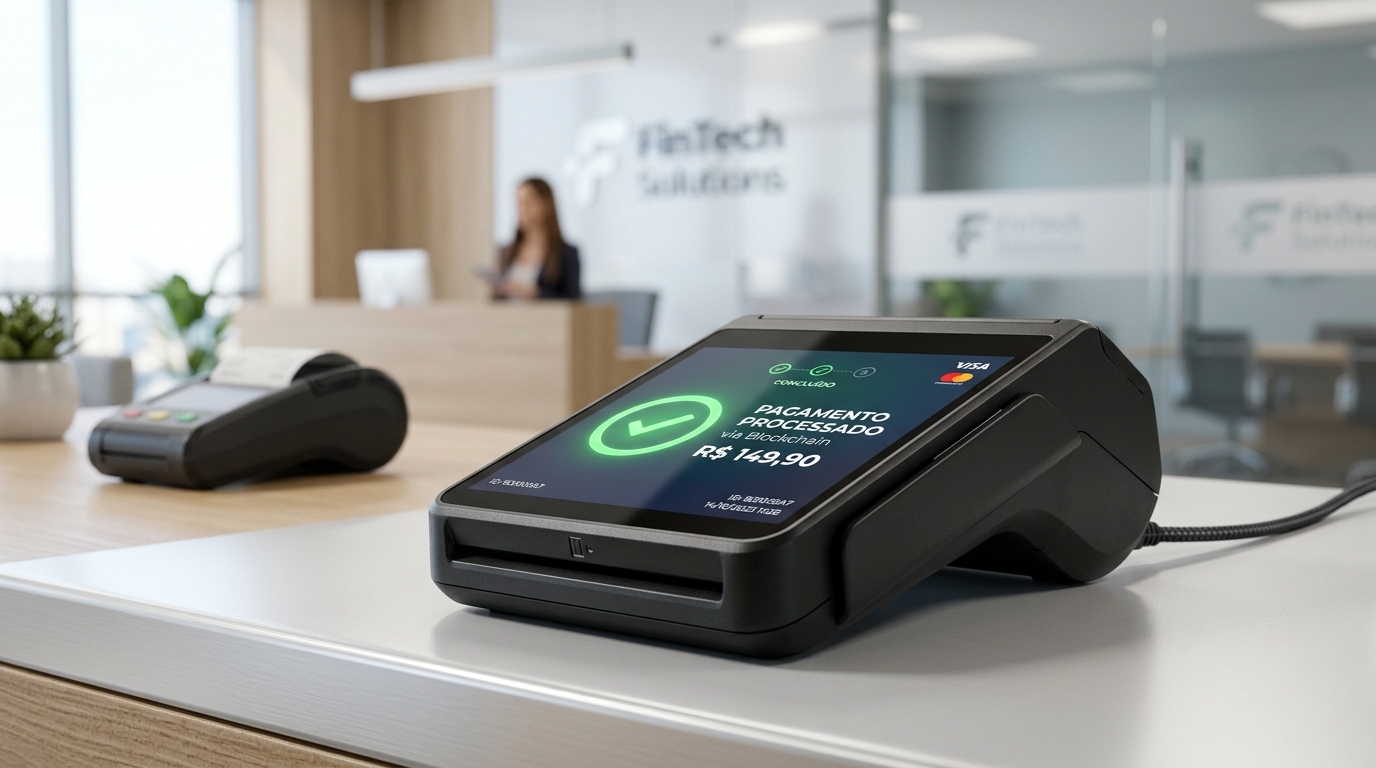 Maquininha W3Pay Smart POS Processado via Blockchain
